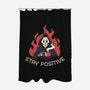 Death Drinking Coffee-None-Polyester-Shower Curtain-tobefonseca