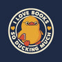 I Love Books So Ducking Much-Womens-V-Neck-Tee-tobefonseca