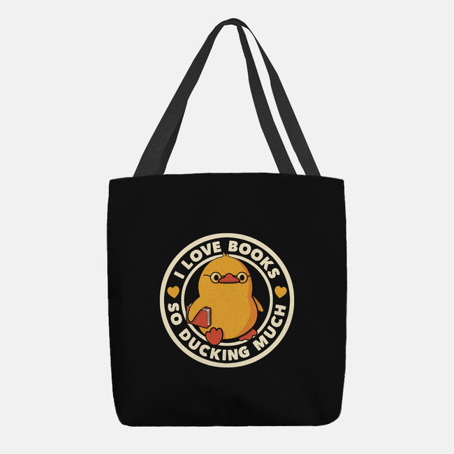 I Love Books So Ducking Much-None-Basic Tote-Bag-tobefonseca