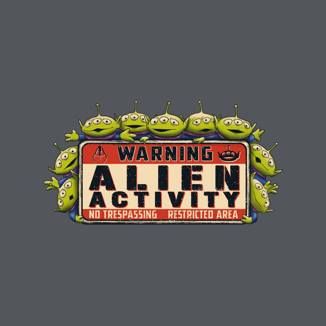 Vintage Alien Warning-None-Glossy-Sticker-NMdesign