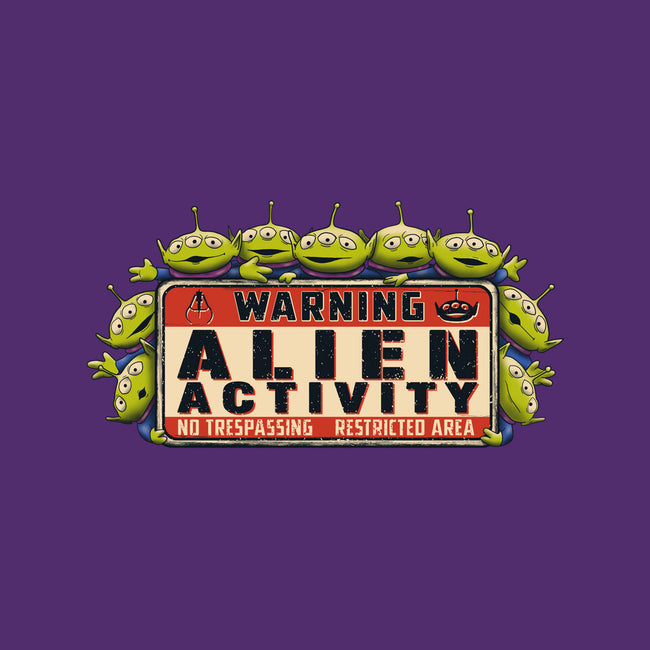Vintage Alien Warning-None-Glossy-Sticker-NMdesign