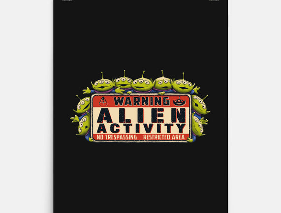 Vintage Alien Warning