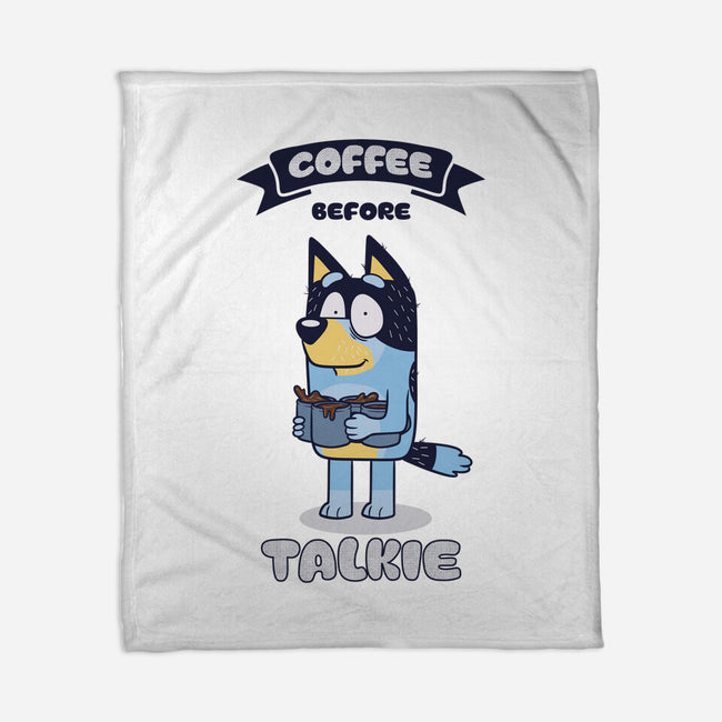 Coffee Before Talkie-None-Fleece-Blanket-Claudia