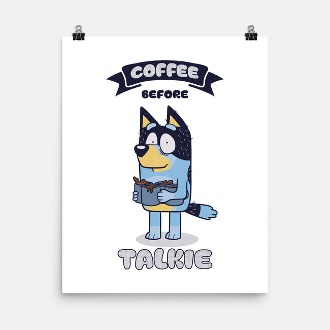 Coffee Before Talkie-None-Matte-Poster-Claudia