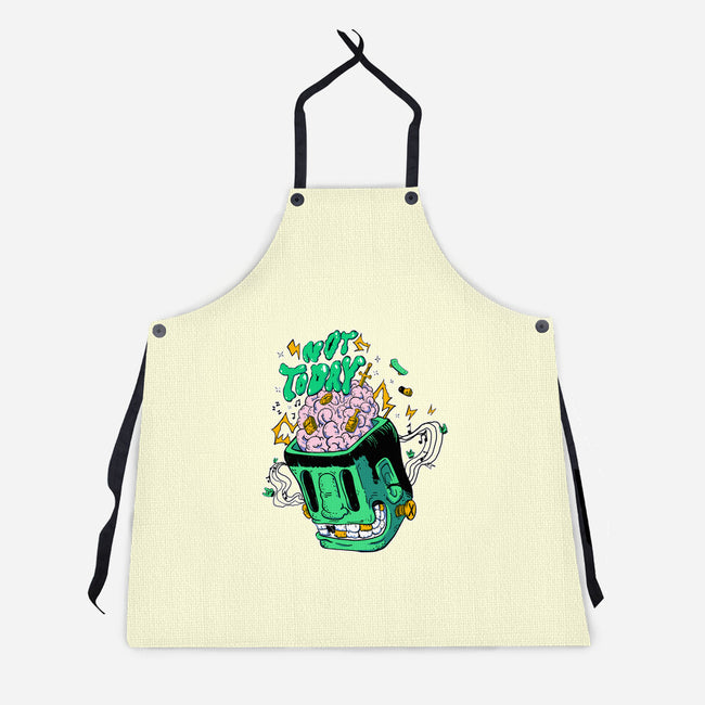 Mood Is Not Today-Unisex-Kitchen-Apron-Coppernix