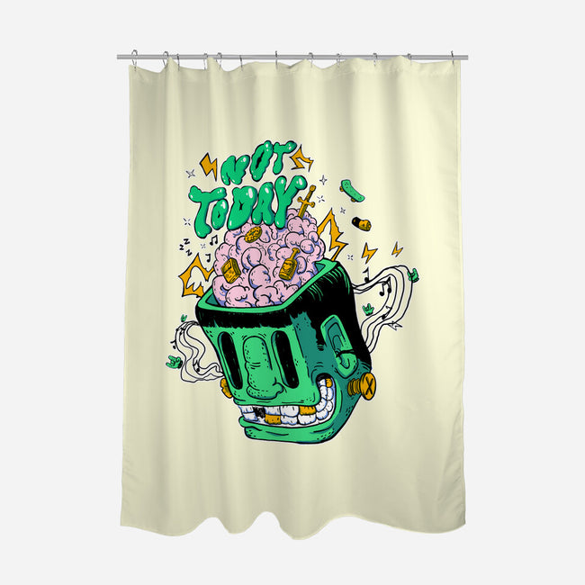 Mood Is Not Today-None-Polyester-Shower Curtain-Coppernix