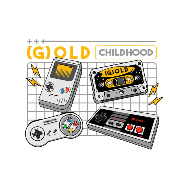 Gold Childhood-None-Basic Tote-Bag-spoilerinc