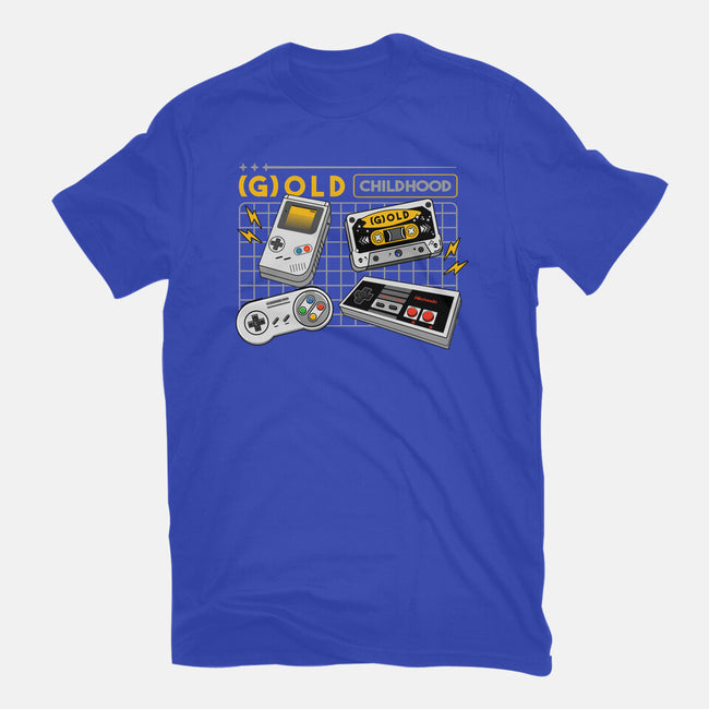 Gold Childhood-Womens-Fitted-Tee-spoilerinc