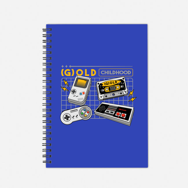 Gold Childhood-None-Dot Grid-Notebook-spoilerinc