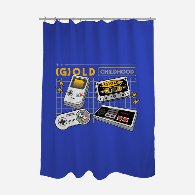 Gold Childhood-None-Polyester-Shower Curtain-spoilerinc