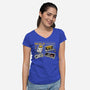 Gold Childhood-Womens-V-Neck-Tee-spoilerinc