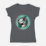 Coffee First BS Later-Womens-V-Neck-Tee-Coppernix