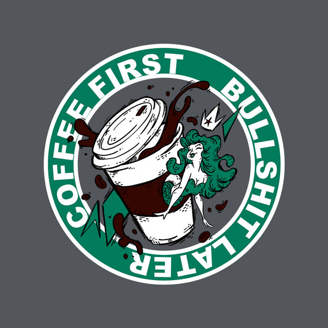 Coffee First BS Later-Womens-Fitted-Tee-Coppernix