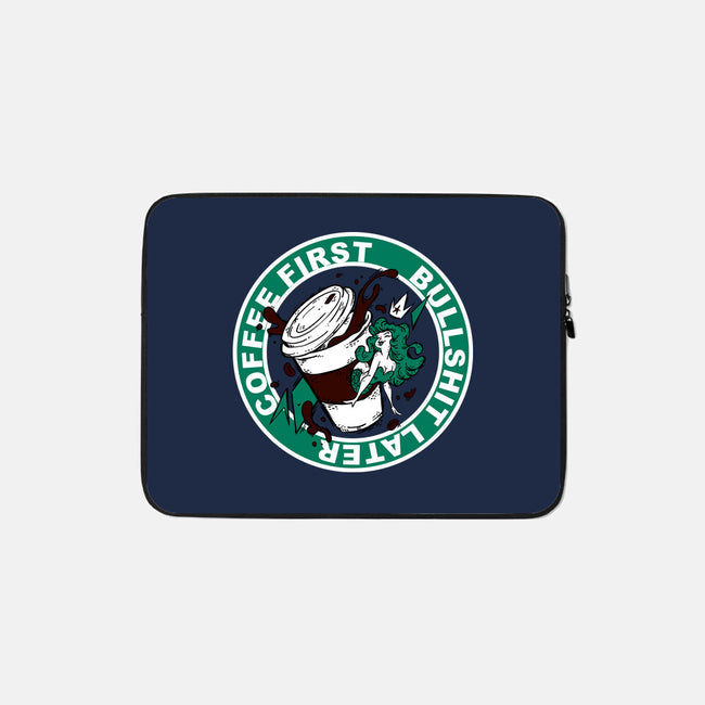 Coffee First BS Later-None-Zippered-Laptop Sleeve-Coppernix