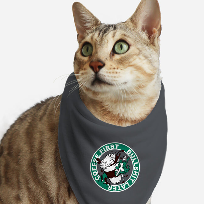 Coffee First BS Later-Cat-Bandana-Pet Collar-Coppernix