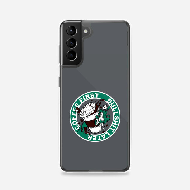 Coffee First BS Later-Samsung-Snap-Phone Case-Coppernix