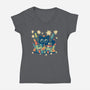 Explosive Kitty-Womens-V-Neck-Tee-erion_designs