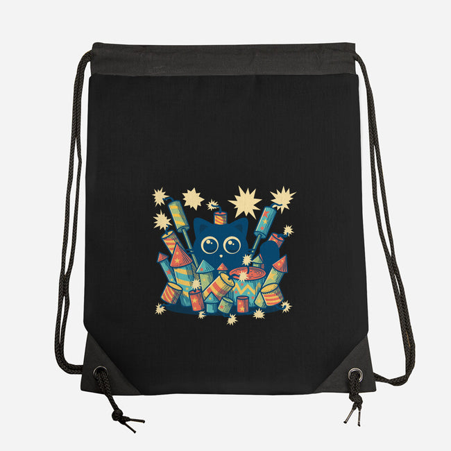 Explosive Kitty-None-Drawstring-Bag-erion_designs