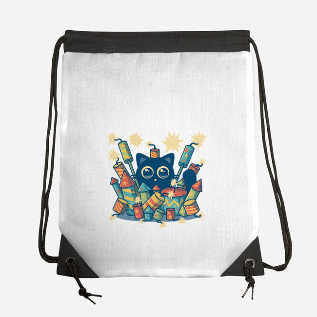 Explosive Kitty-None-Drawstring-Bag-erion_designs