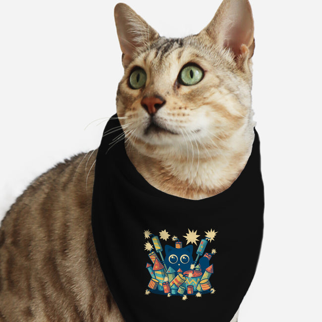 Explosive Kitty-Cat-Bandana-Pet Collar-erion_designs