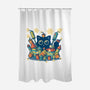Explosive Kitty-None-Polyester-Shower Curtain-erion_designs