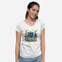 Explosive Kitty-Womens-V-Neck-Tee-erion_designs