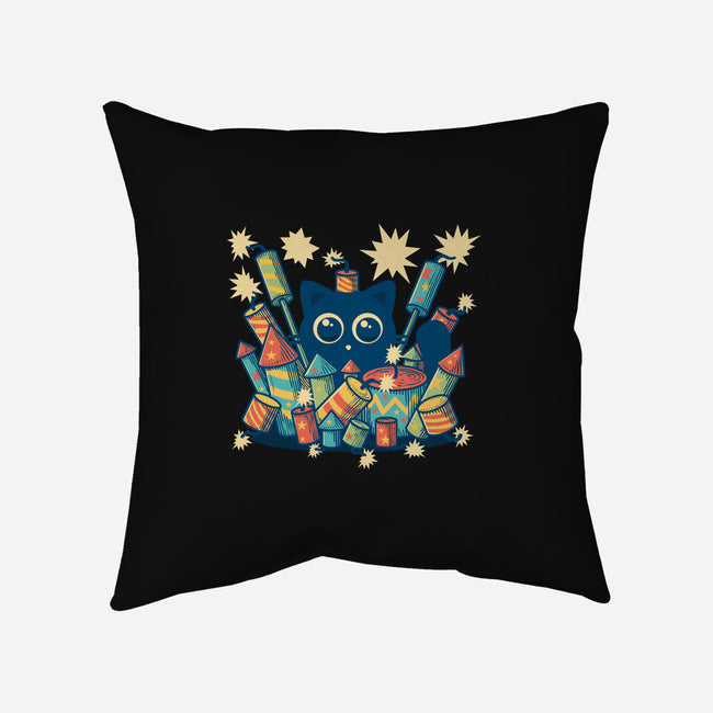 Explosive Kitty-None-Non-Removable Cover w Insert-Throw Pillow-erion_designs