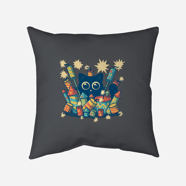 Explosive Kitty-None-Non-Removable Cover w Insert-Throw Pillow-erion_designs