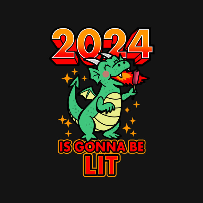 2024 Is Gonna Be Lit-Youth-Crew Neck-Sweatshirt-Boggs Nicolas