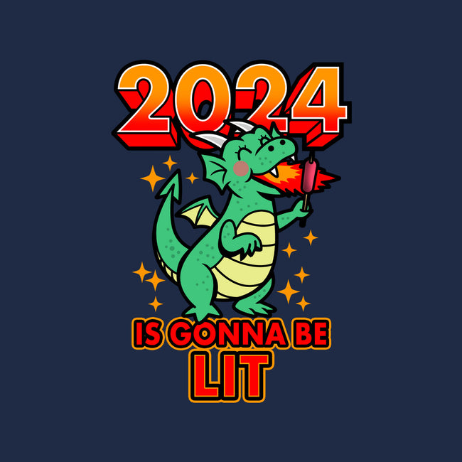 2024 Is Gonna Be Lit-Womens-Fitted-Tee-Boggs Nicolas