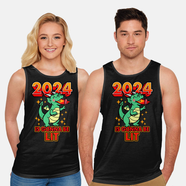 2024 Is Gonna Be Lit-Unisex-Basic-Tank-Boggs Nicolas