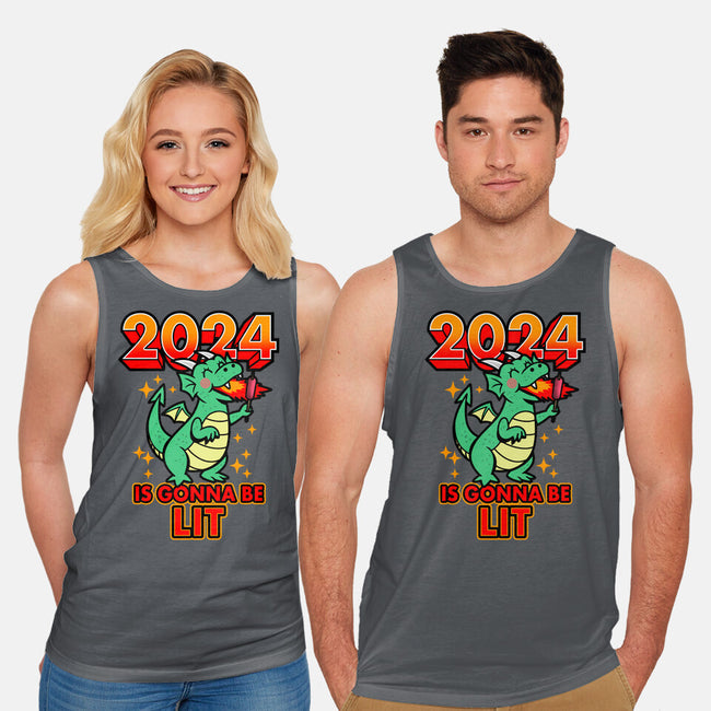 2024 Is Gonna Be Lit-Unisex-Basic-Tank-Boggs Nicolas