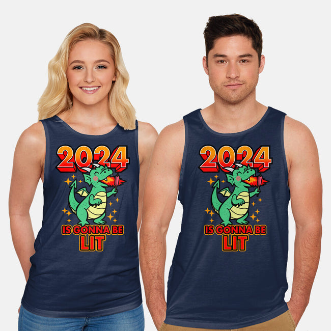 2024 Is Gonna Be Lit-Unisex-Basic-Tank-Boggs Nicolas