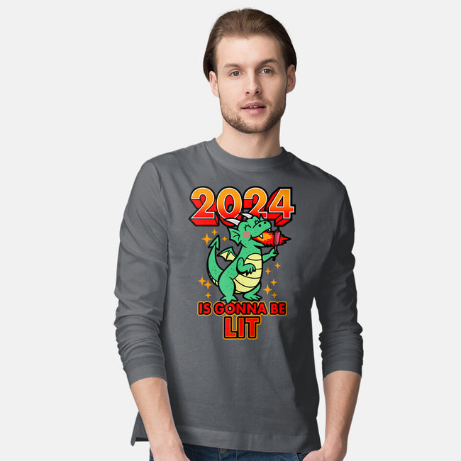 2024 Is Gonna Be Lit-Mens-Long Sleeved-Tee-Boggs Nicolas