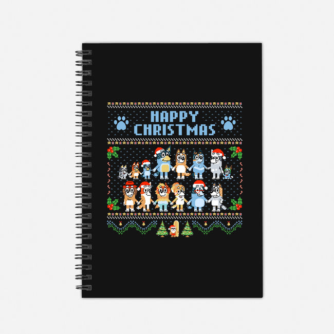 Happy Bluey Christmas-None-Dot Grid-Notebook-rocketman_art