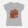 Adopt A Capybara-Womens-V-Neck-Tee-tobefonseca