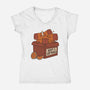 Adopt A Capybara-Womens-V-Neck-Tee-tobefonseca