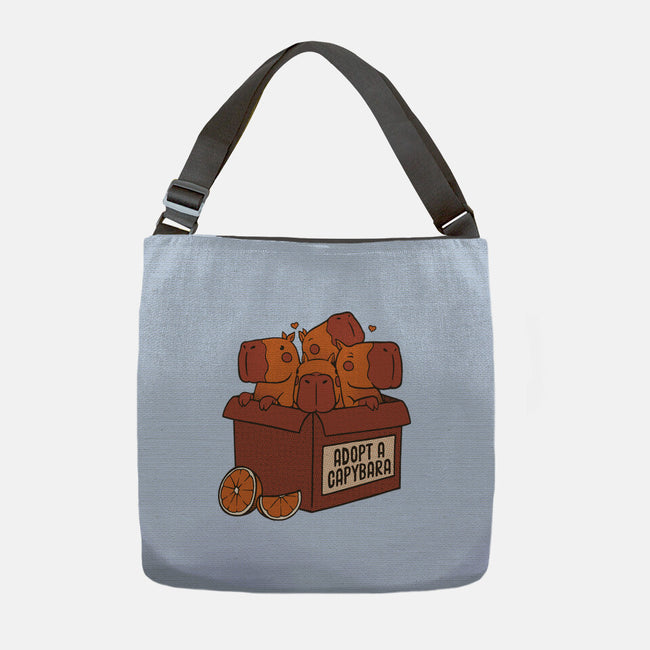 Adopt A Capybara-None-Adjustable Tote-Bag-tobefonseca