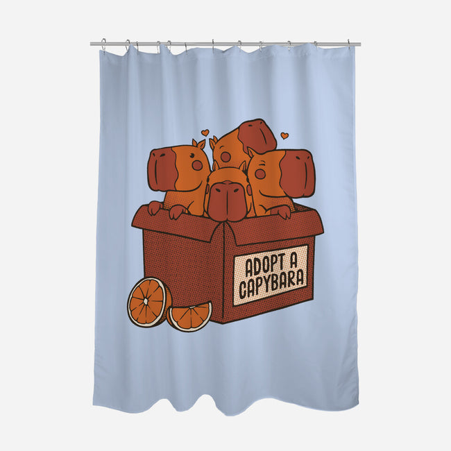 Adopt A Capybara-None-Polyester-Shower Curtain-tobefonseca