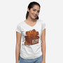 Adopt A Capybara-Womens-V-Neck-Tee-tobefonseca