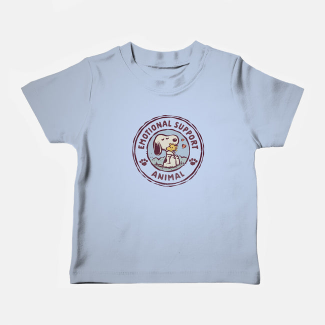 Emotional Support Woodstock-Baby-Basic-Tee-kg07