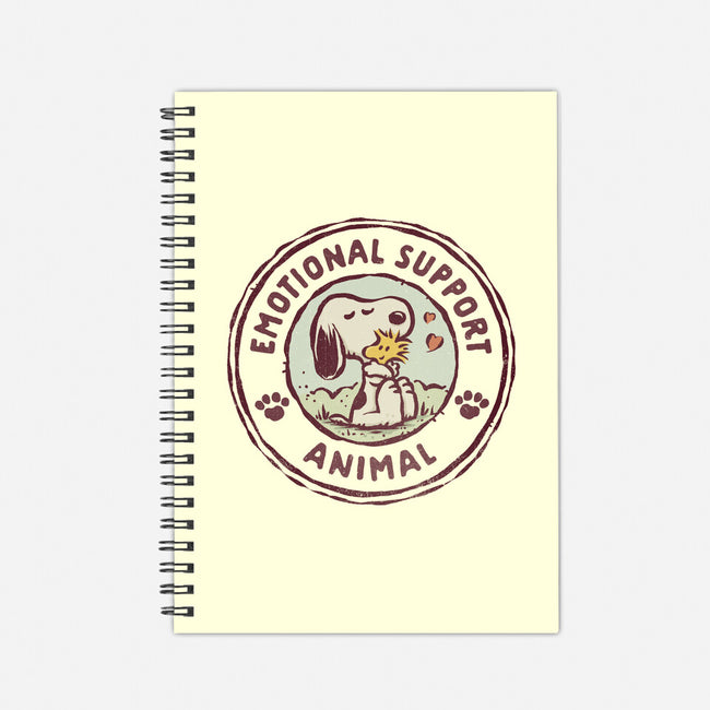 Emotional Support Woodstock-None-Dot Grid-Notebook-kg07