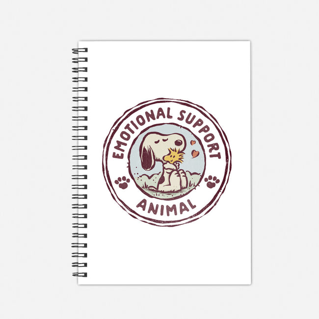 Emotional Support Woodstock-None-Dot Grid-Notebook-kg07