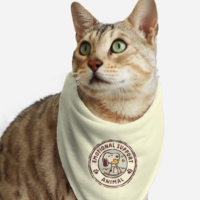 Emotional Support Woodstock-Cat-Bandana-Pet Collar-kg07