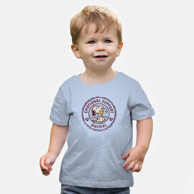 Emotional Support Woodstock-Baby-Basic-Tee-kg07