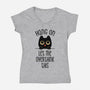 Hang On Let Me Overthink This-Womens-V-Neck-Tee-tobefonseca