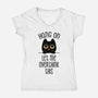 Hang On Let Me Overthink This-Womens-V-Neck-Tee-tobefonseca