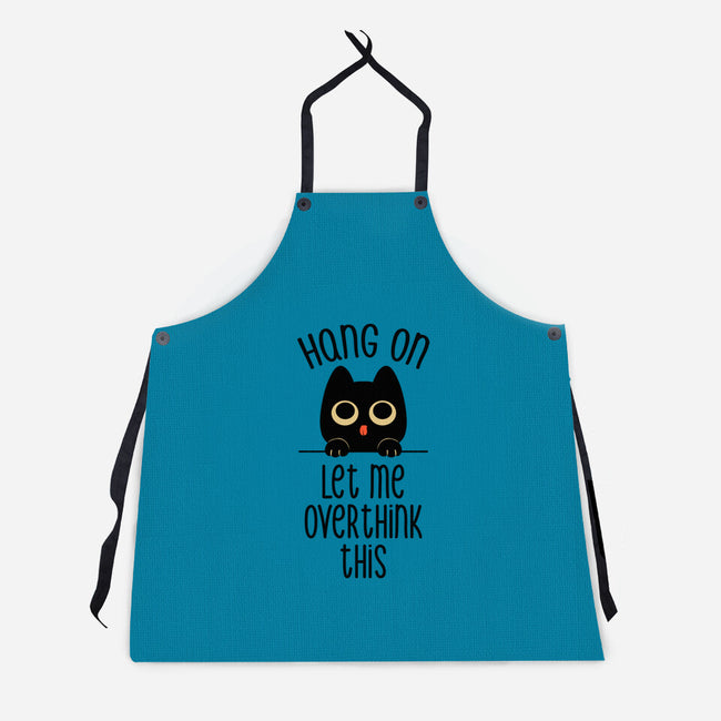 Hang On Let Me Overthink This-Unisex-Kitchen-Apron-tobefonseca