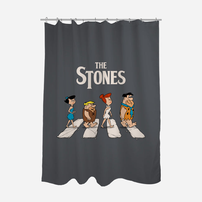 The Stones-None-Polyester-Shower Curtain-Getsousa!