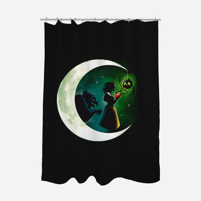 Snowy Moon-None-Polyester-Shower Curtain-Vallina84
